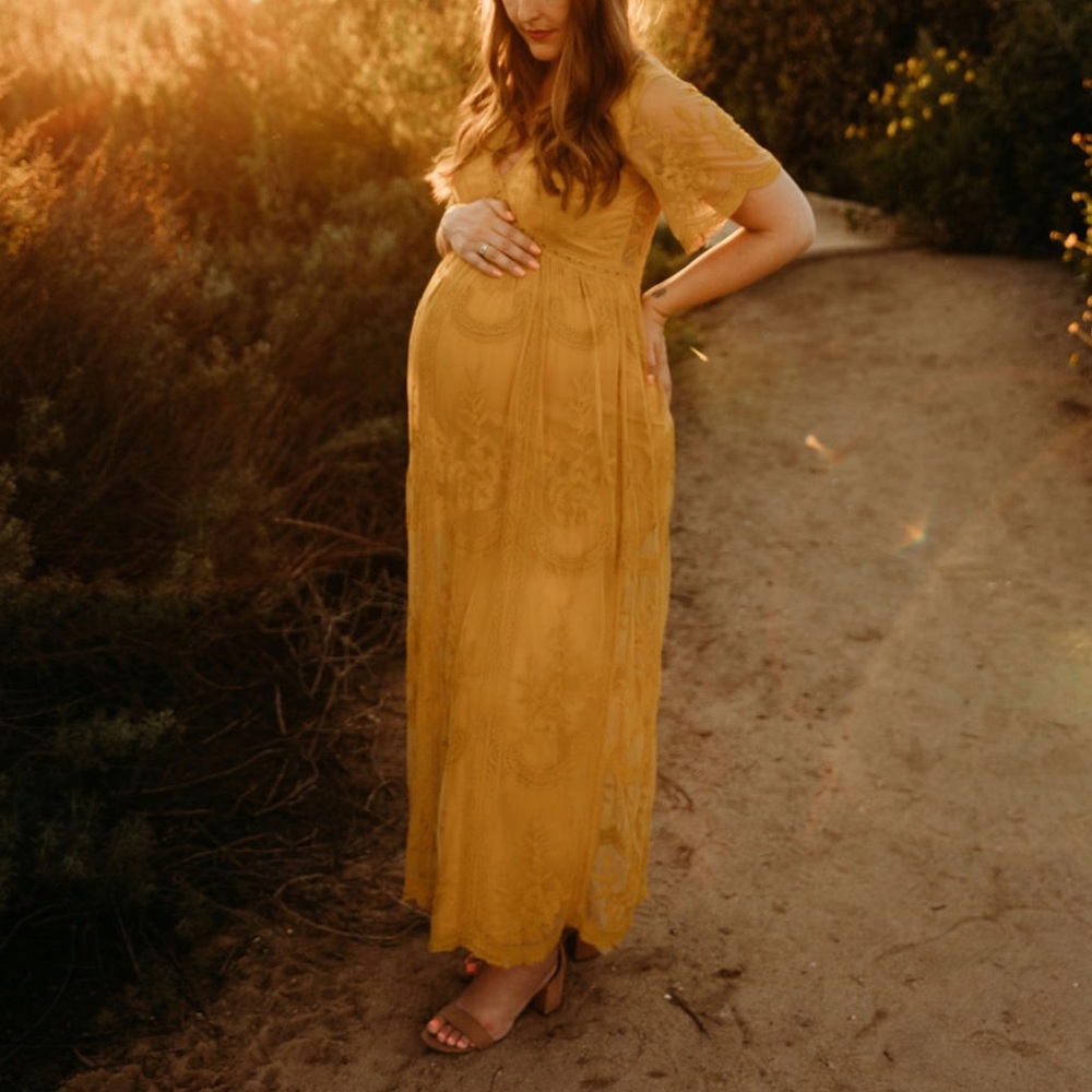 Lace maxi dress